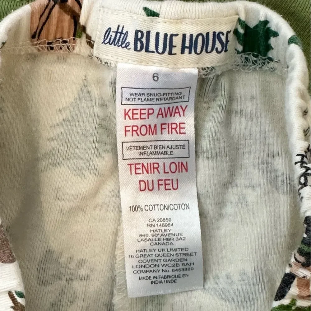 Little Blue House May The Forest Be With You Pajama Set Yellowstone Size 6